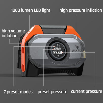 Heavy Duty Cordless Tire Inflator For Trucks encalife