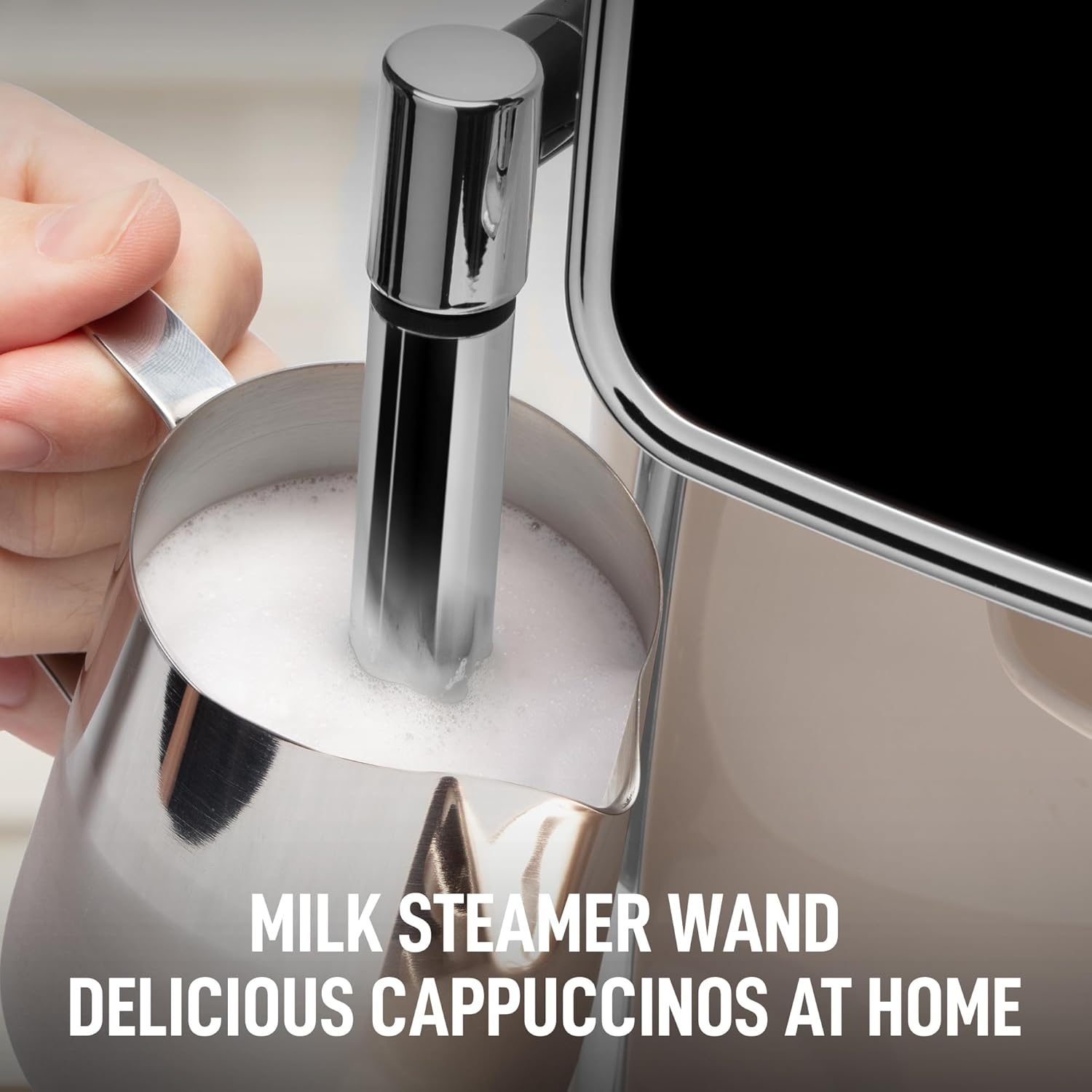 Zulay Espresso Machine with Grinder & Steam Wand encalife