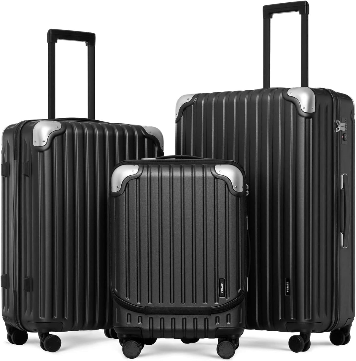 Expandable Carry On luggage With Laptop Compartment encalife
