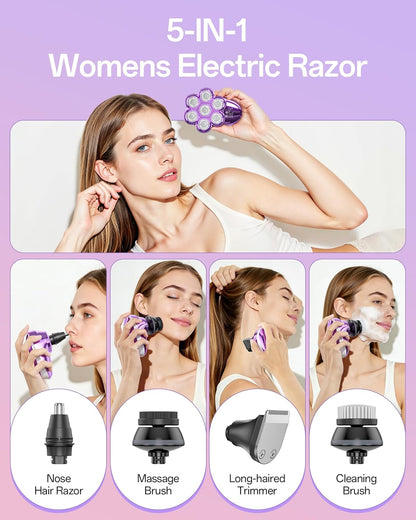 Electric Razor Women Love: 5-in-1 Body Shaver encalife