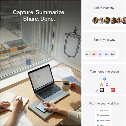 Portable AI Meeting Recorder with Smart Transcription encalife