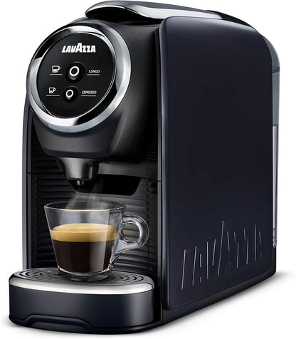 Compact automatic espresso machine brewing single serve espresso