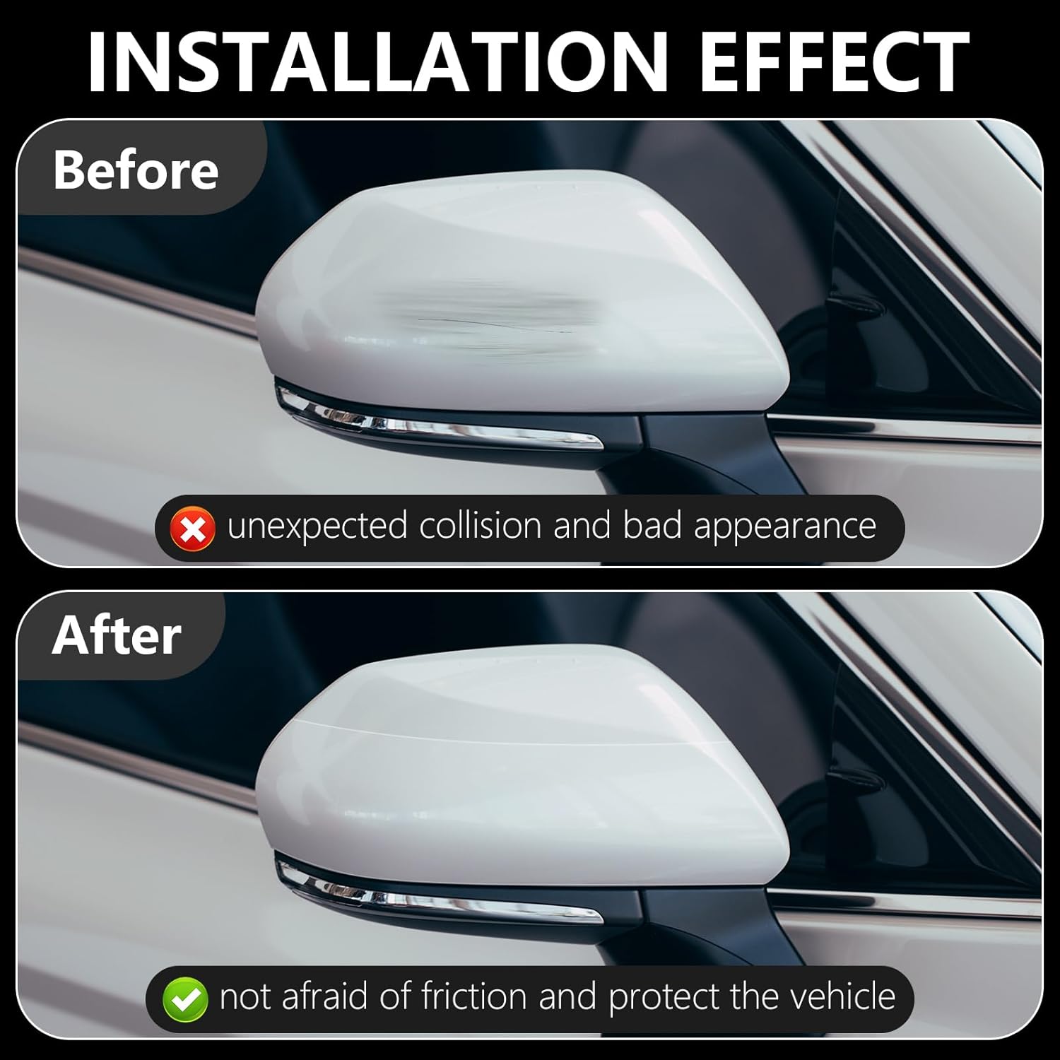 Transparent Carbon Fiber Car Door Edge Protector Film encalife