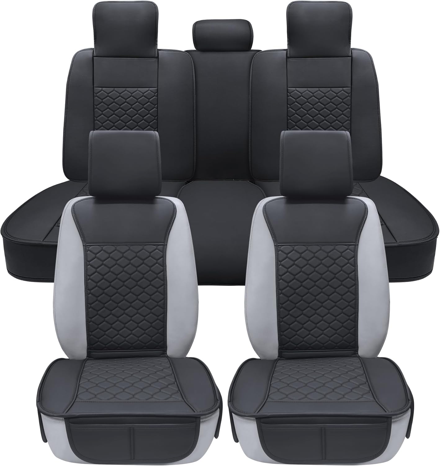 Waterproof Leather Car Seat Covers Front encalife