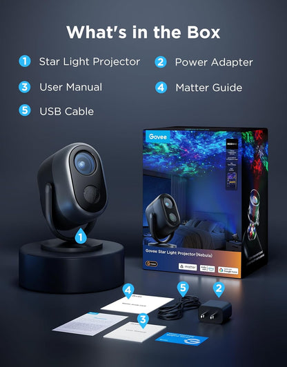 Galaxy Star Projector Lights with Nebula Effects encalife