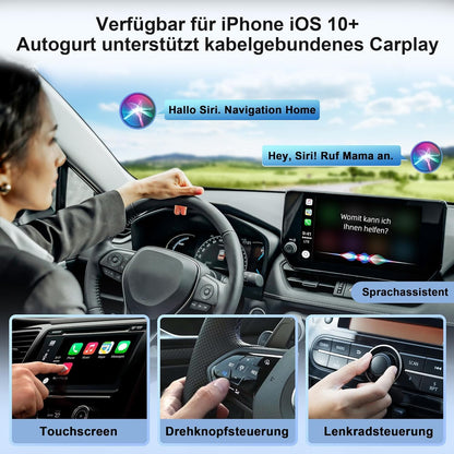Wireless CarPlay Adapter Plug and Play encalife