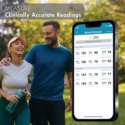 Bluetooth Blood Pressure Monitor Upper Arm Cuff encalife