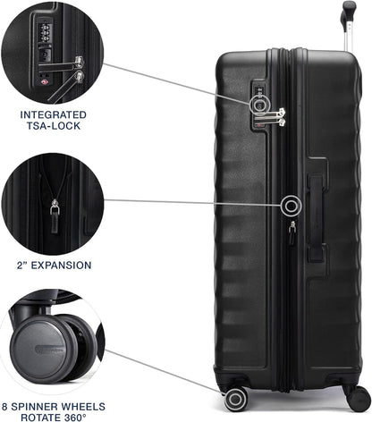 Lightweight Expandable Hardside Checked Luggage Spinner Wheels encalife