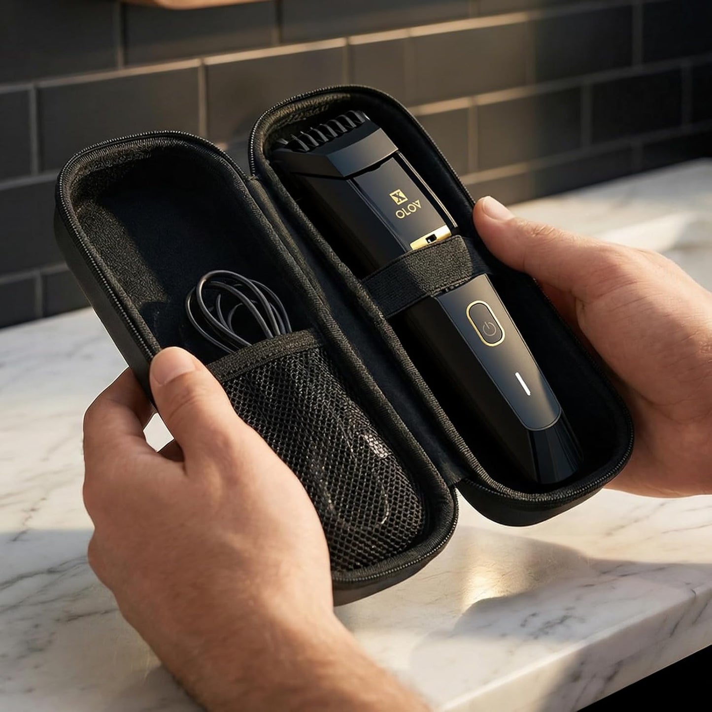 Precision Dial Beard Trimmer Waterproof Grooming Kit encalife