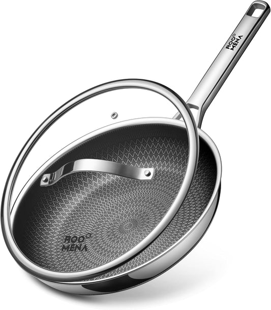 Non-Stick Ceramic Frying Pan With Lid