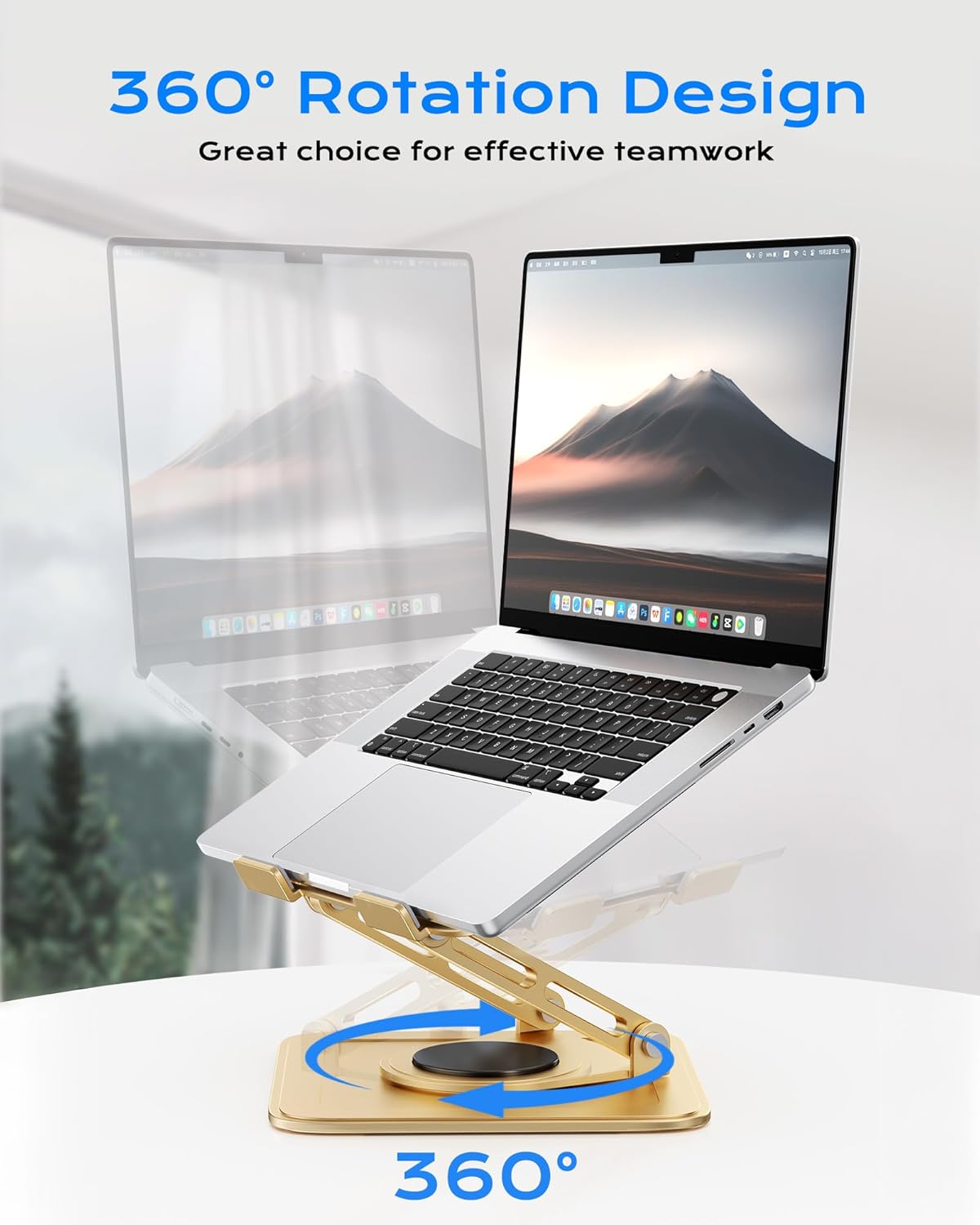 Rotating Laptop Stand For Desk encalife