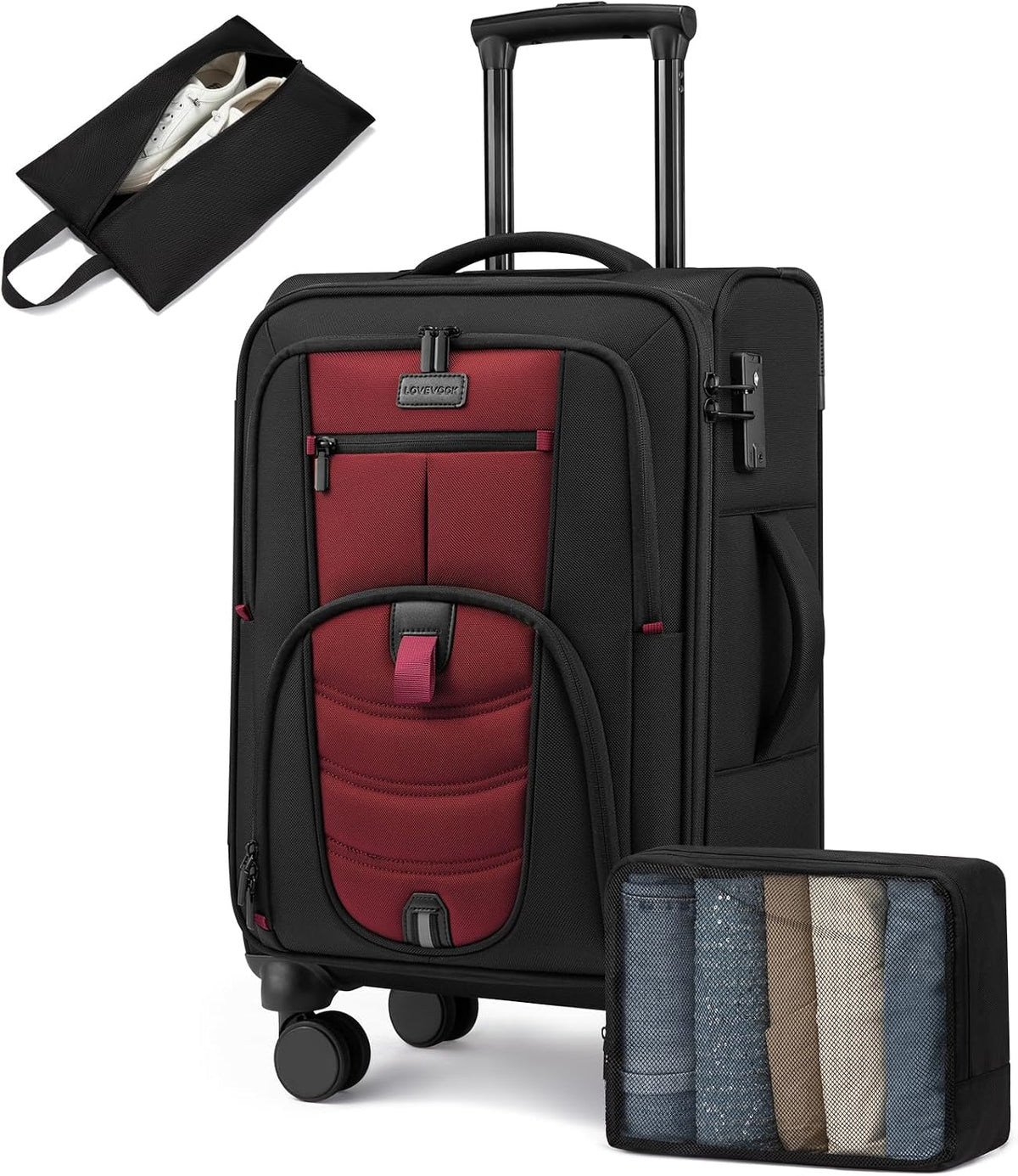 Business Carry On luggage With Laptop Compartment encalife