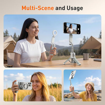 Magnetic Phone Camera Grip Tripod With Remote encalife