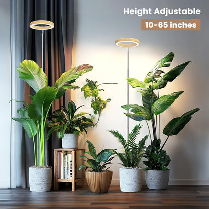 Grow Light For Indoor Plants | Woodgrain Full Spectrum encalife