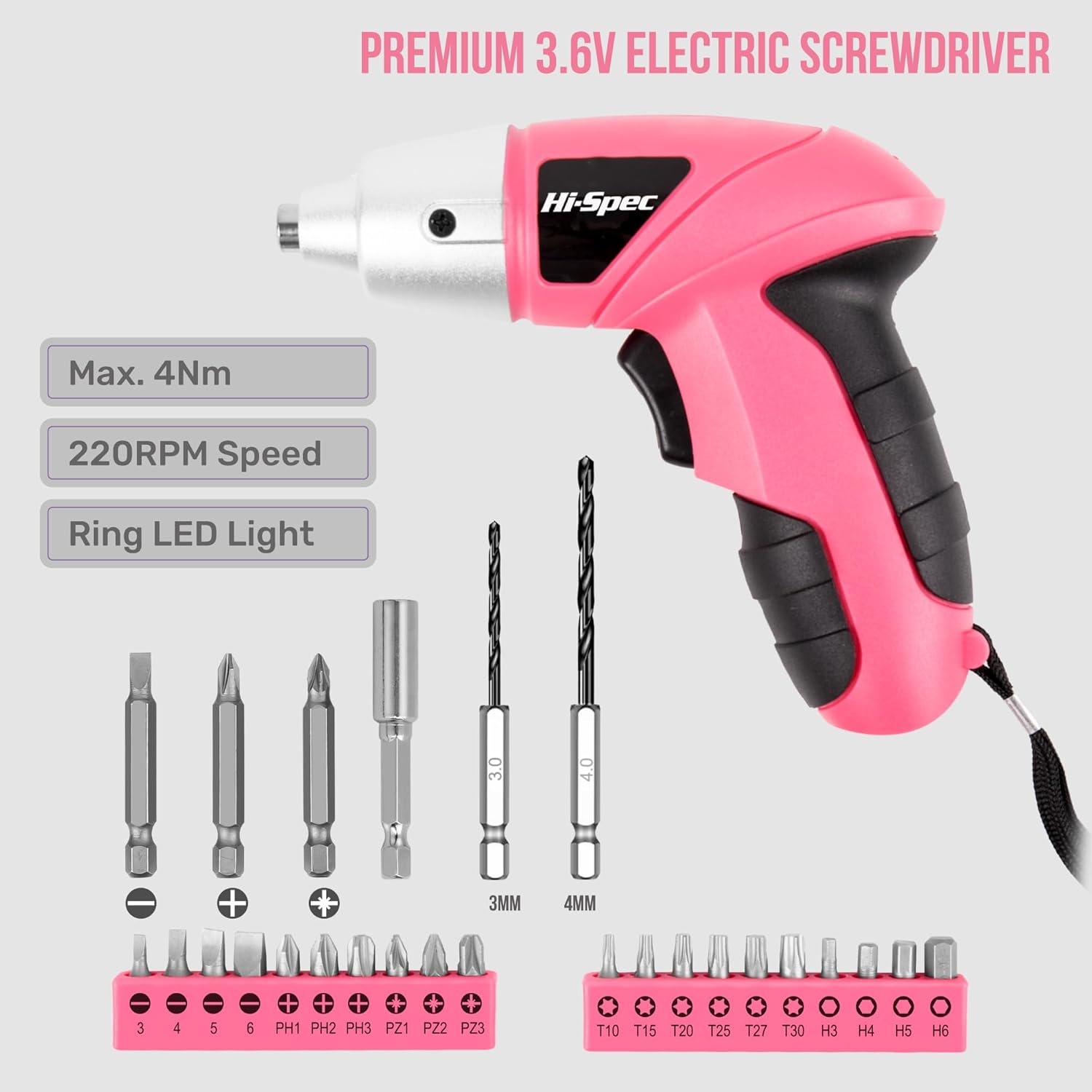 Electric Screwdriver Kit | Cordless Rechargeable Mini Power Tool encalife