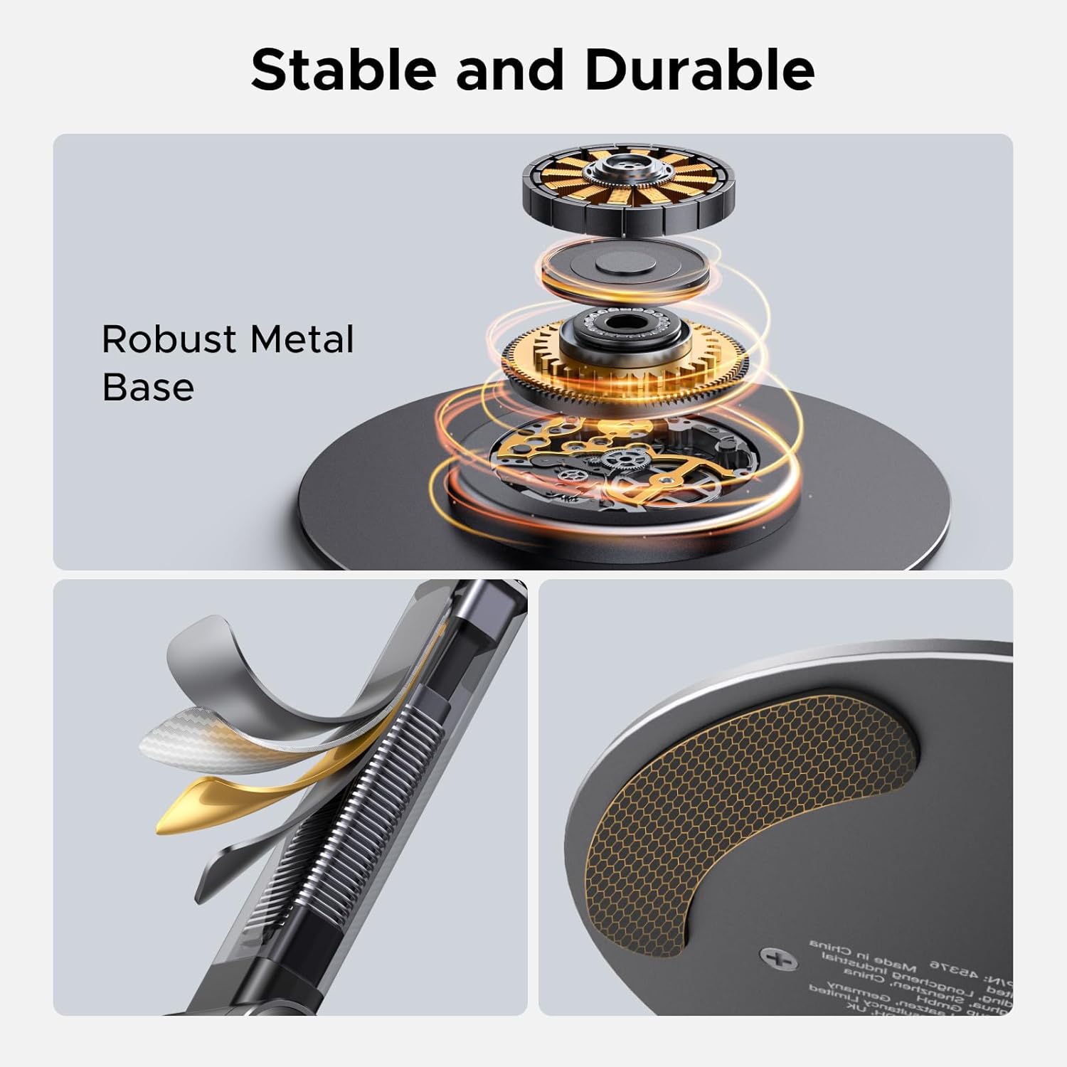 Magnetic Mobile Stand With Adjustable Height And Rotation encalife