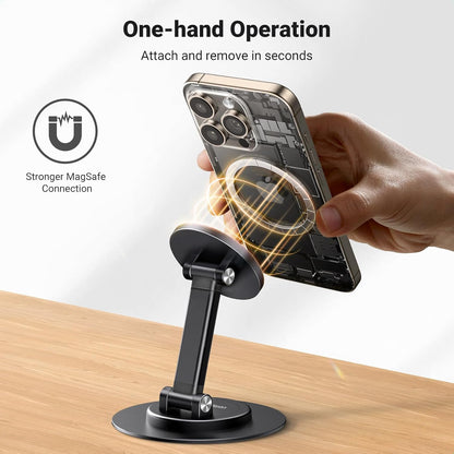 Magnetic Mobile Stand With Adjustable Height And Rotation encalife