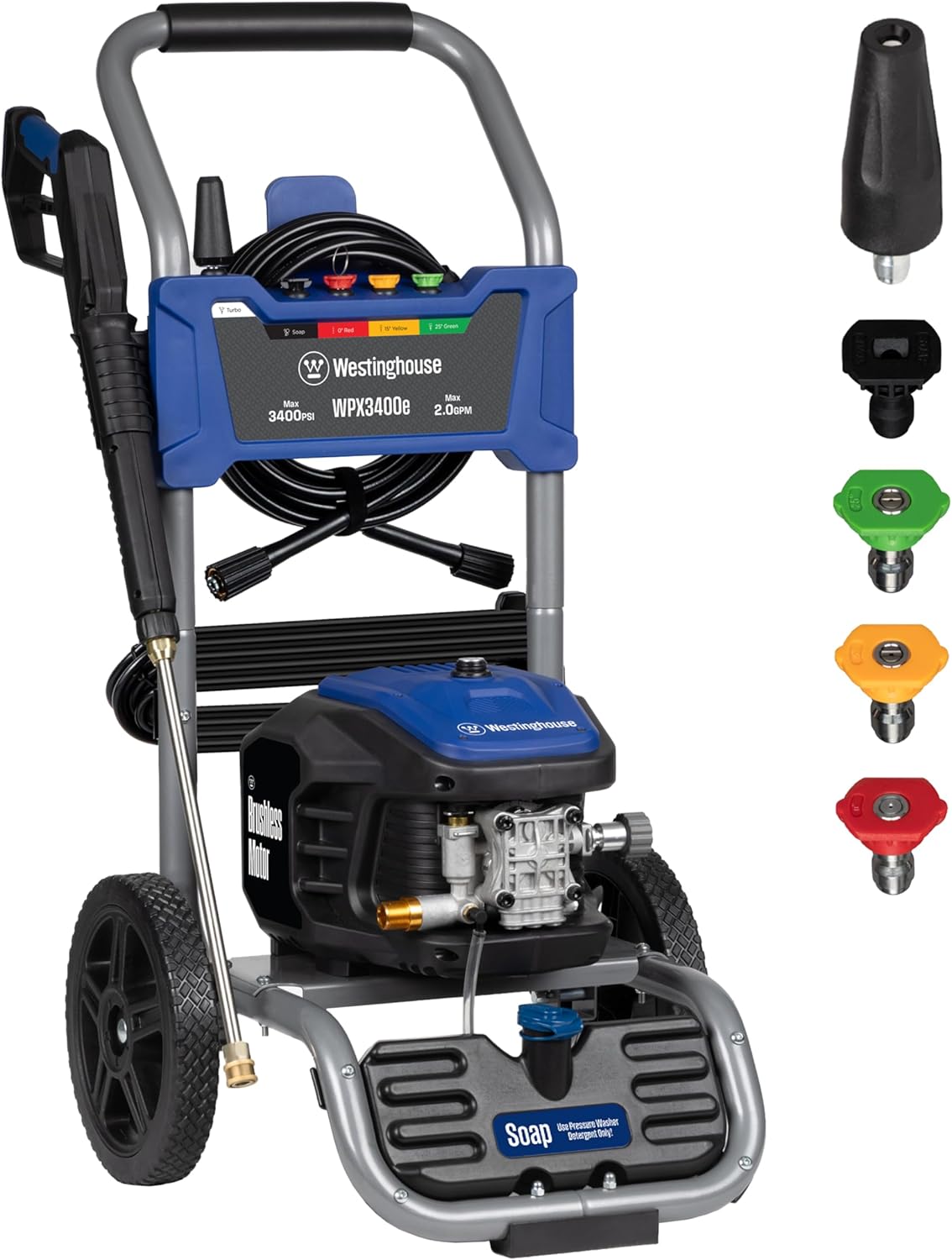 Pressure Washer | 3400 PSI Brushless Electric Cleaner