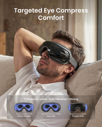 Eye Massager With Heat Cooling Voice Control encalife