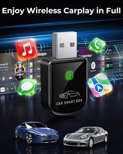 Wireless CarPlay Adapter Tiny Bluetooth Receiver encalife