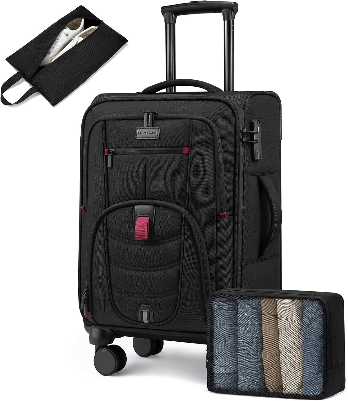 business carry on luggage with laptop compartment