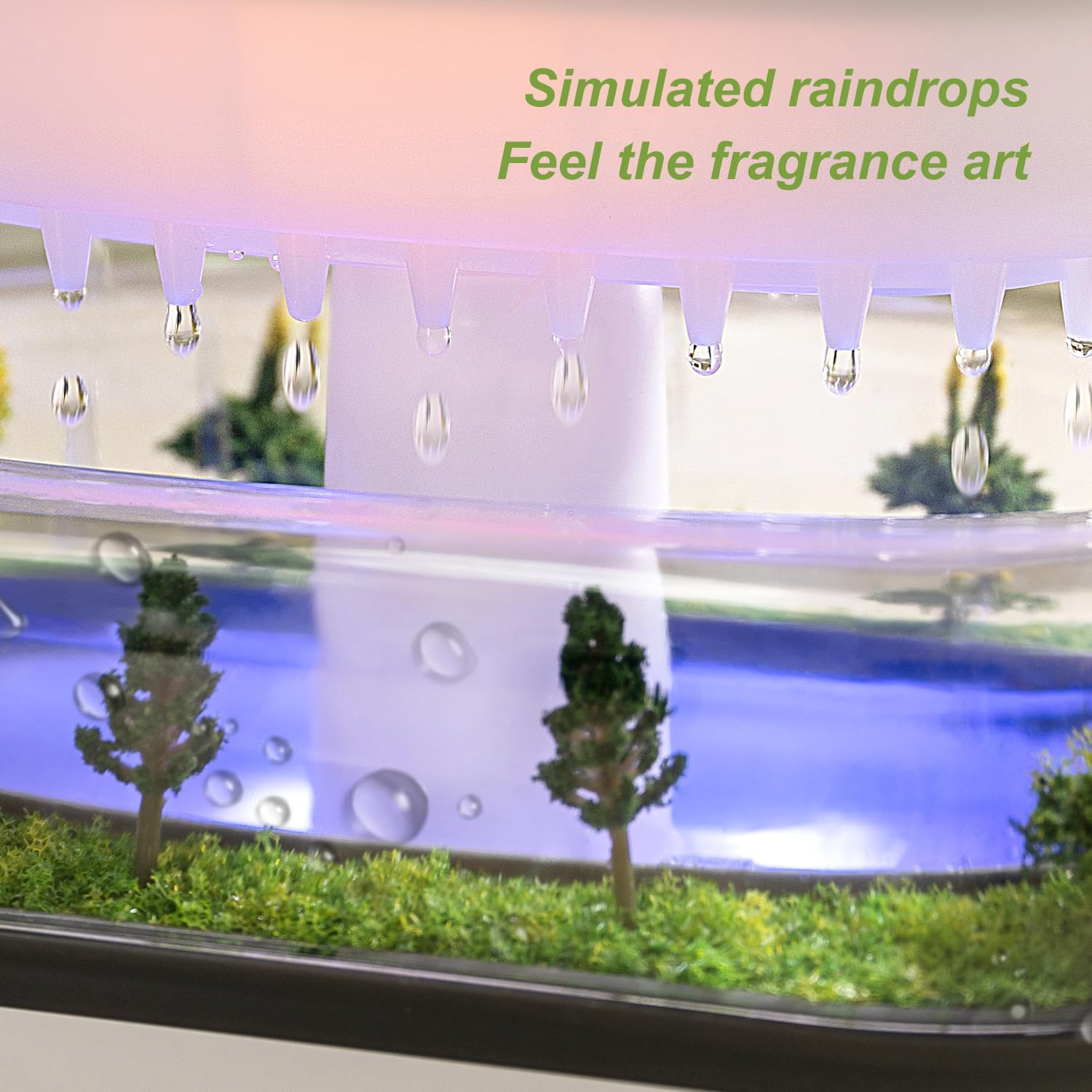 Rain Cloud Diffuser With LED Mist Sounds encalife