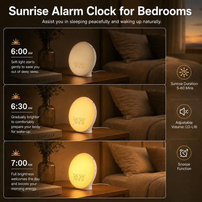 Sunrise Alarm Clock White Noise Machine encalife