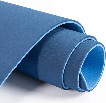 Eco Non Slip TPE Yoga Mat With Carry Bag encalife
