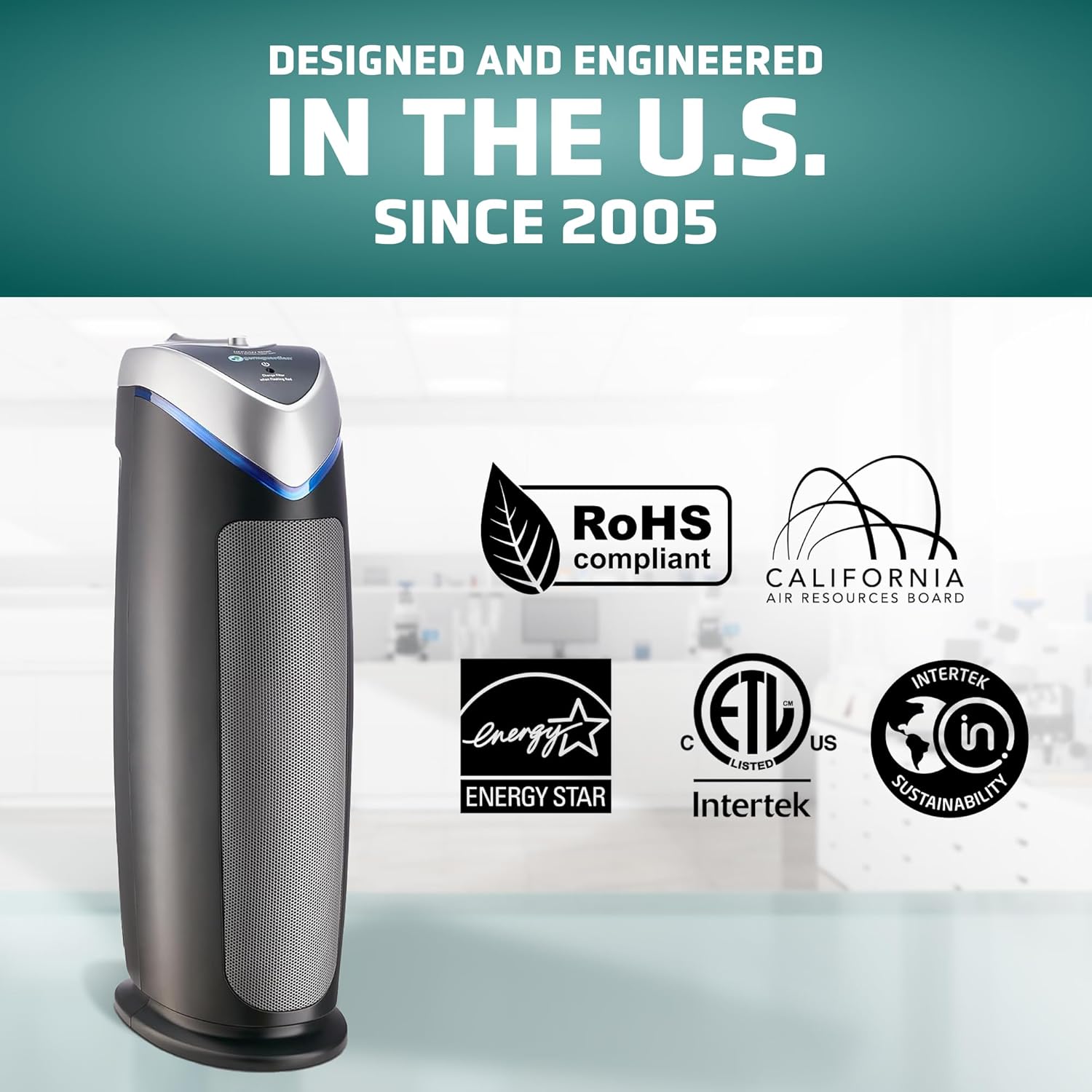 Large Room HEPA Air Purifier | UV & Odor Control encalife