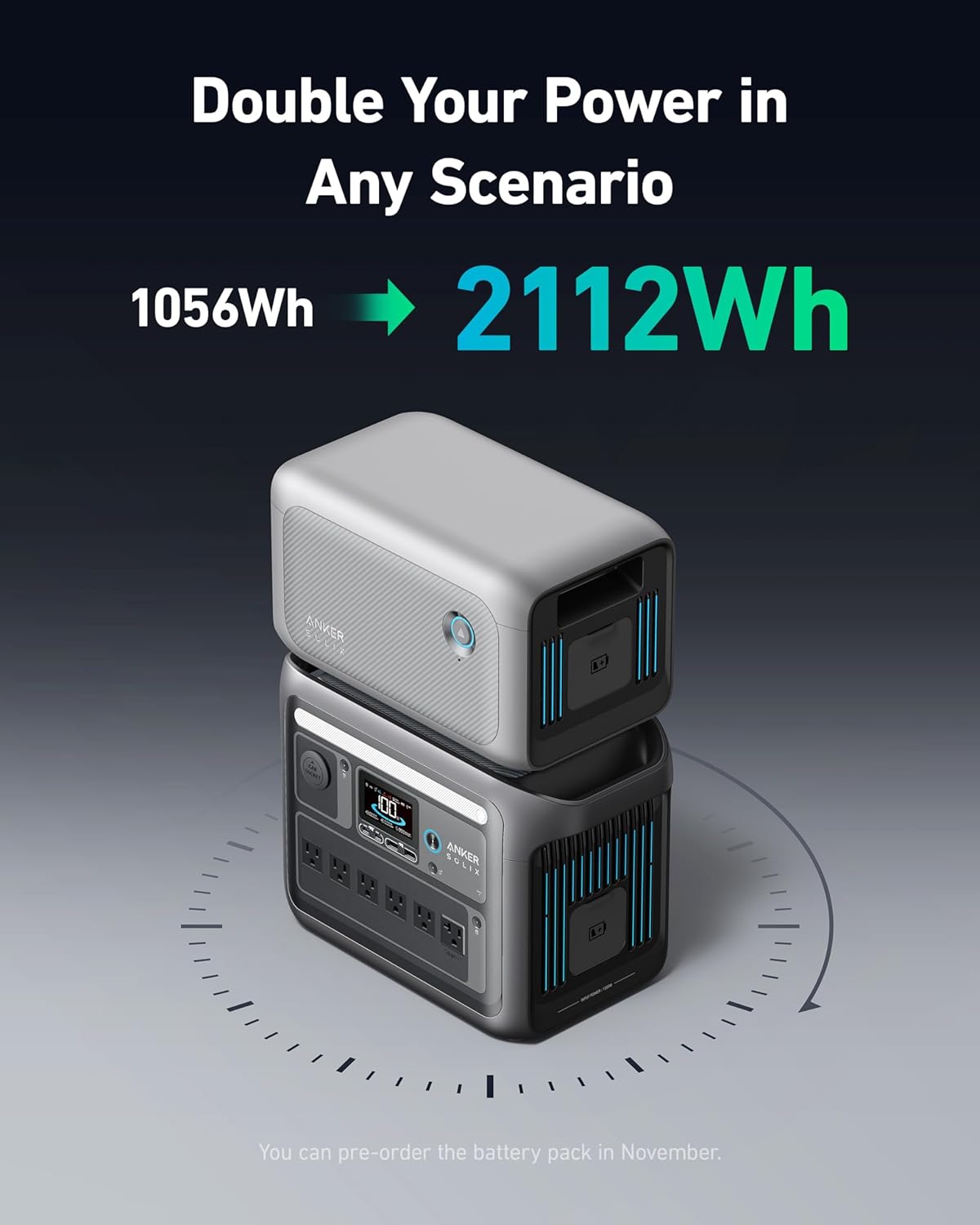 Anker SOLIX C1000 Portable Power Station 1056Wh I Solar Generator encalife