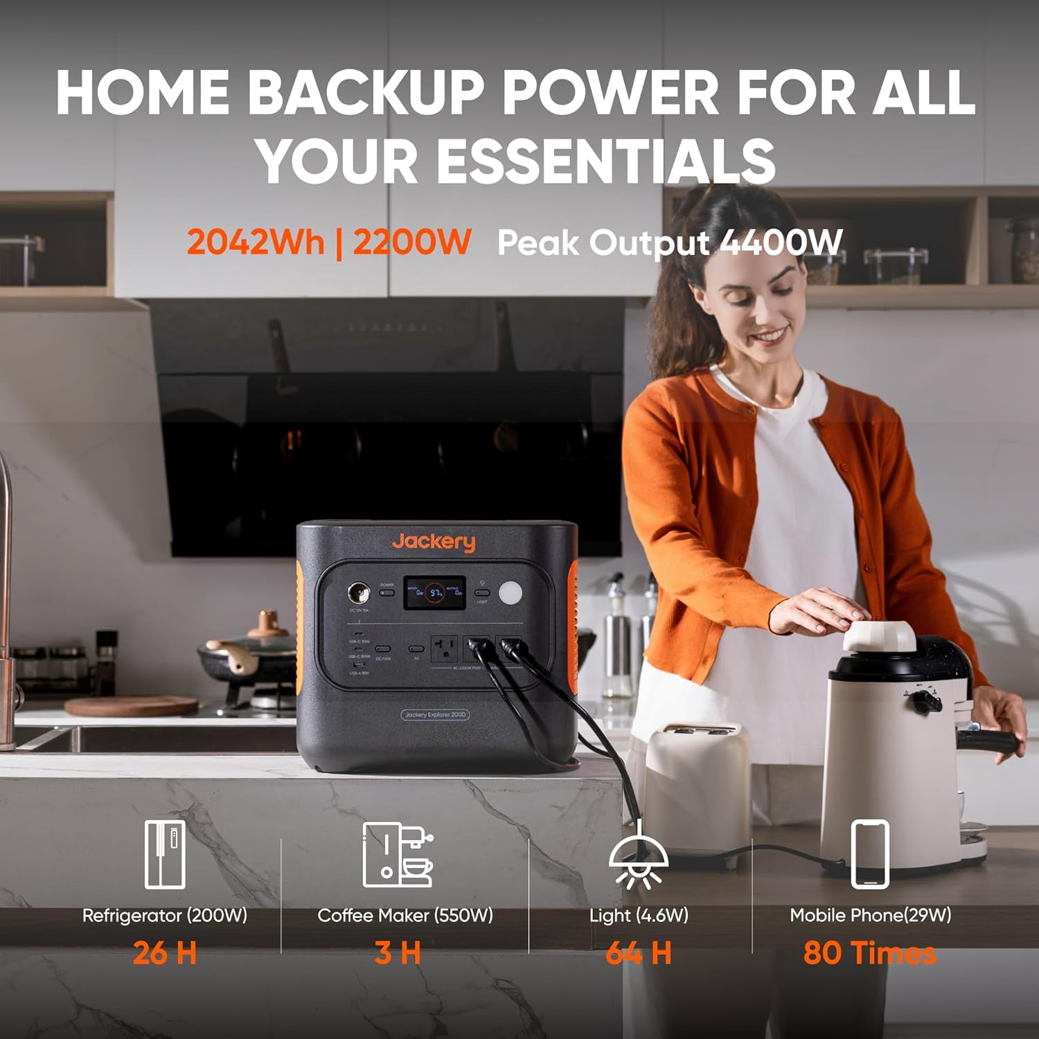 Jackery 2000W Portable Power Station I Solar Generator encalife