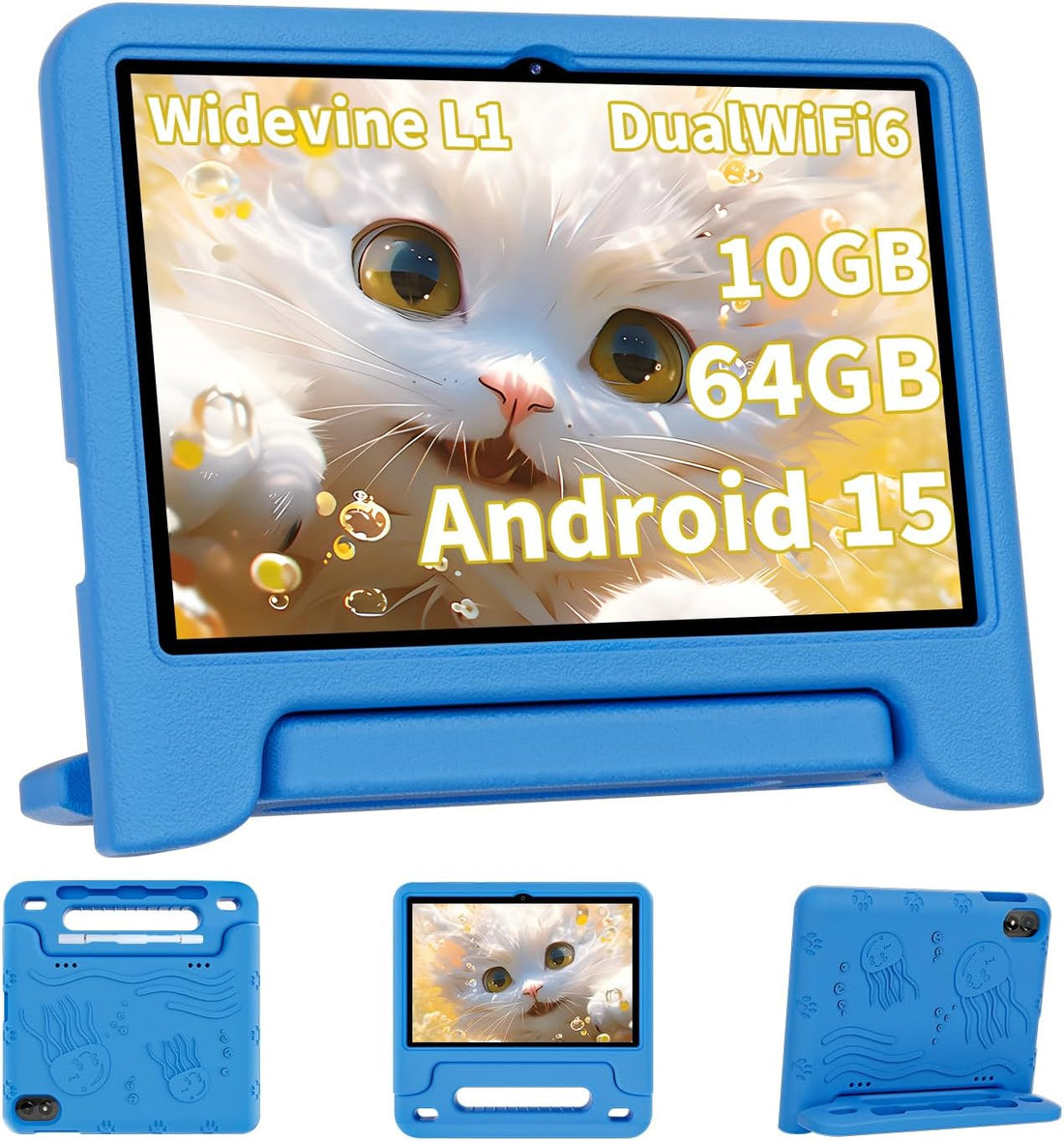 Tablet for Kids 10.1” Android 15 10GB+64GB encalife