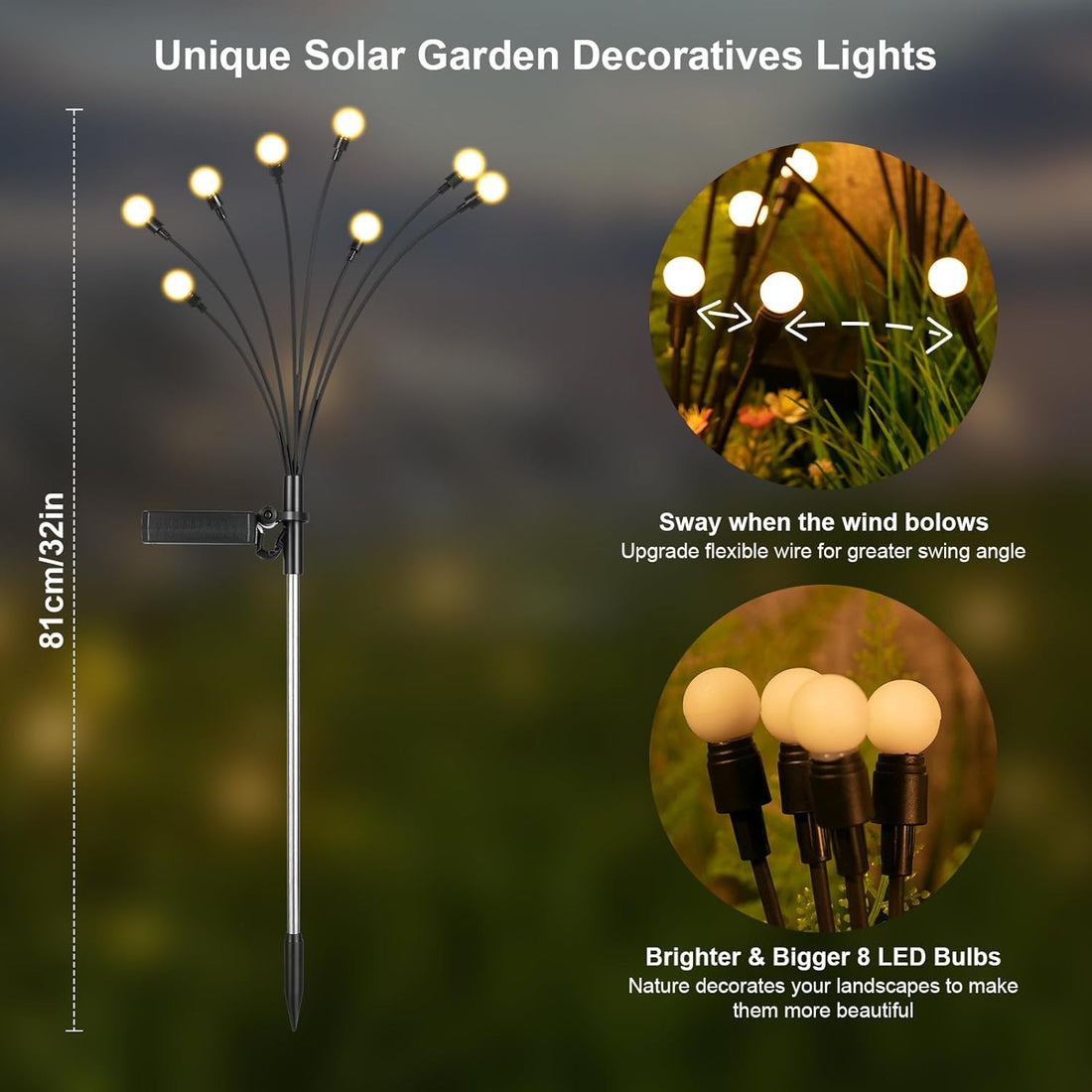 Dancing Firefly Solar Garden Lights for Magical Evenings encalife