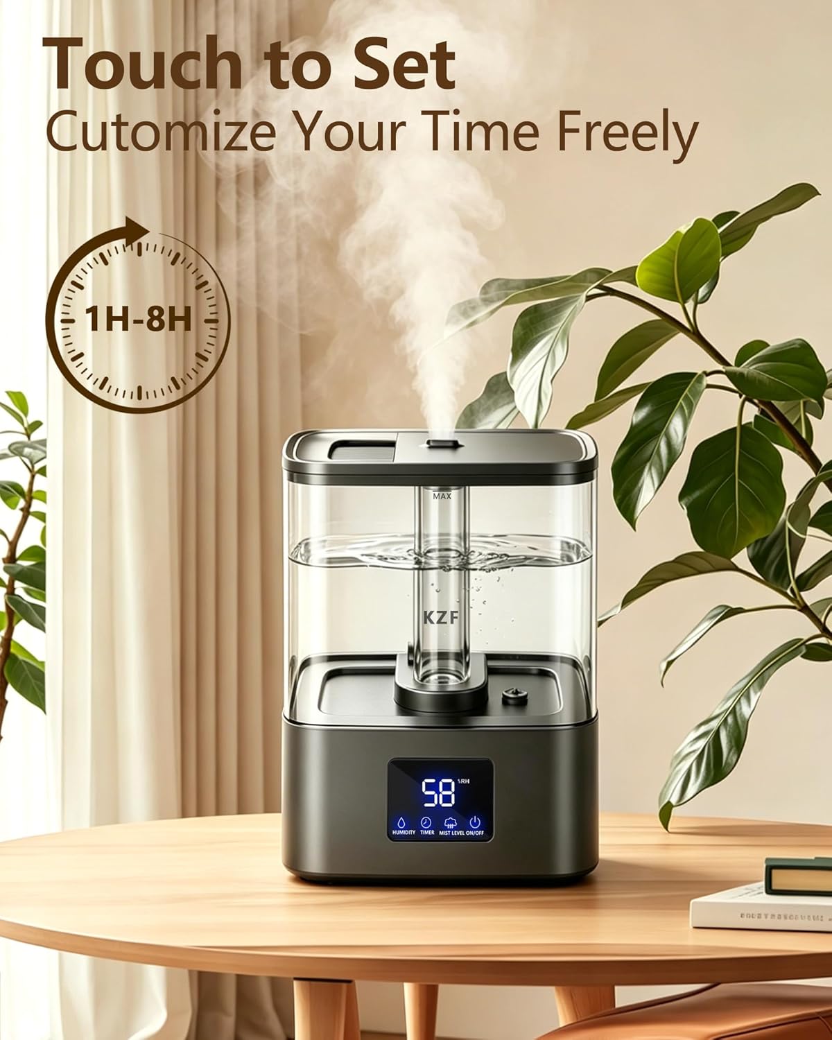 Top Fill Humidifier | 4L | Humidity Display encalife