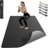 Extra wide yoga mat with non-slip double-sided texture, 6mm cushioning, premium TPE material, and carry bag for yoga, Pilates, stretching, and home workouts.