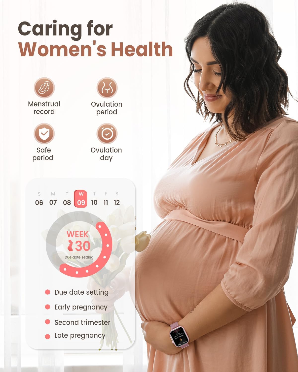 Smart Watch for Women with Calling, 1.83” HD Fitness Tracker