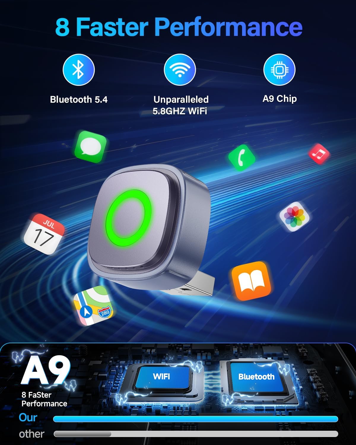 Mini Wireless CarPlay Adapter encalife