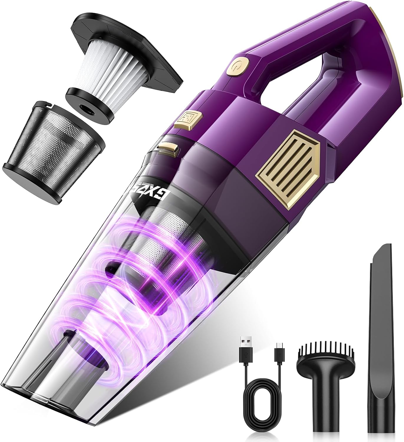 Cordless Handheld Car Vacuum Cleaner 15000Pa Powerful Suction encalife