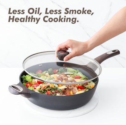 Nonstick Frying Pan I SENSARTE 12 Inch encalife