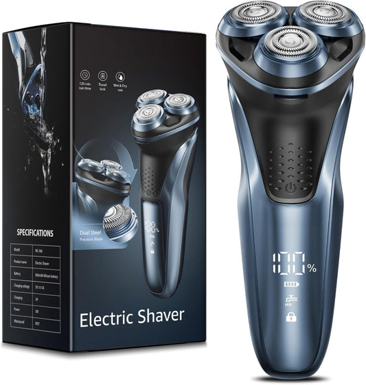 Travel electric razor men 5D waterproof rotary shaver