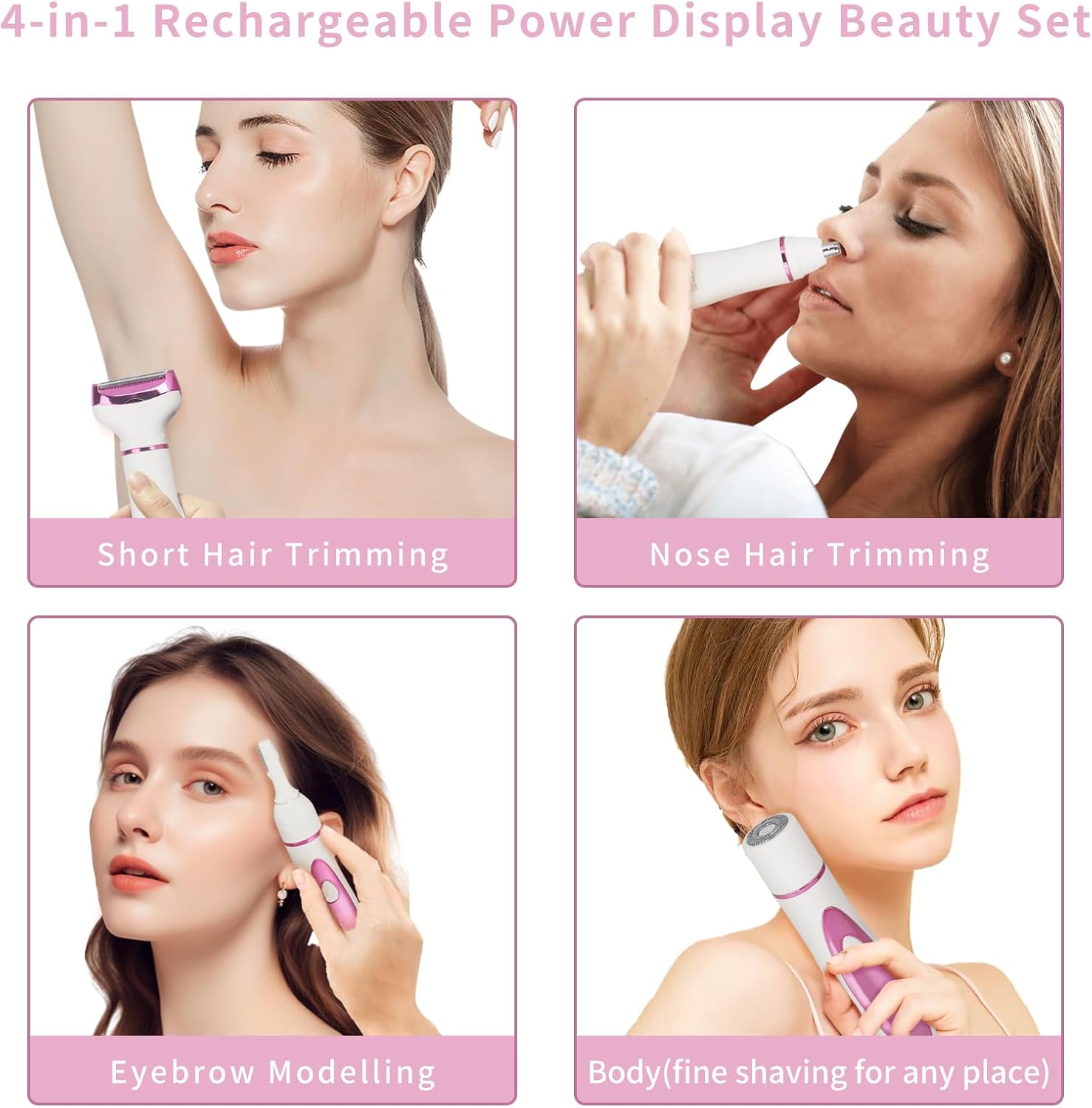 Electric Razor Women Prefer I Wet-Dry Trimmer encalife
