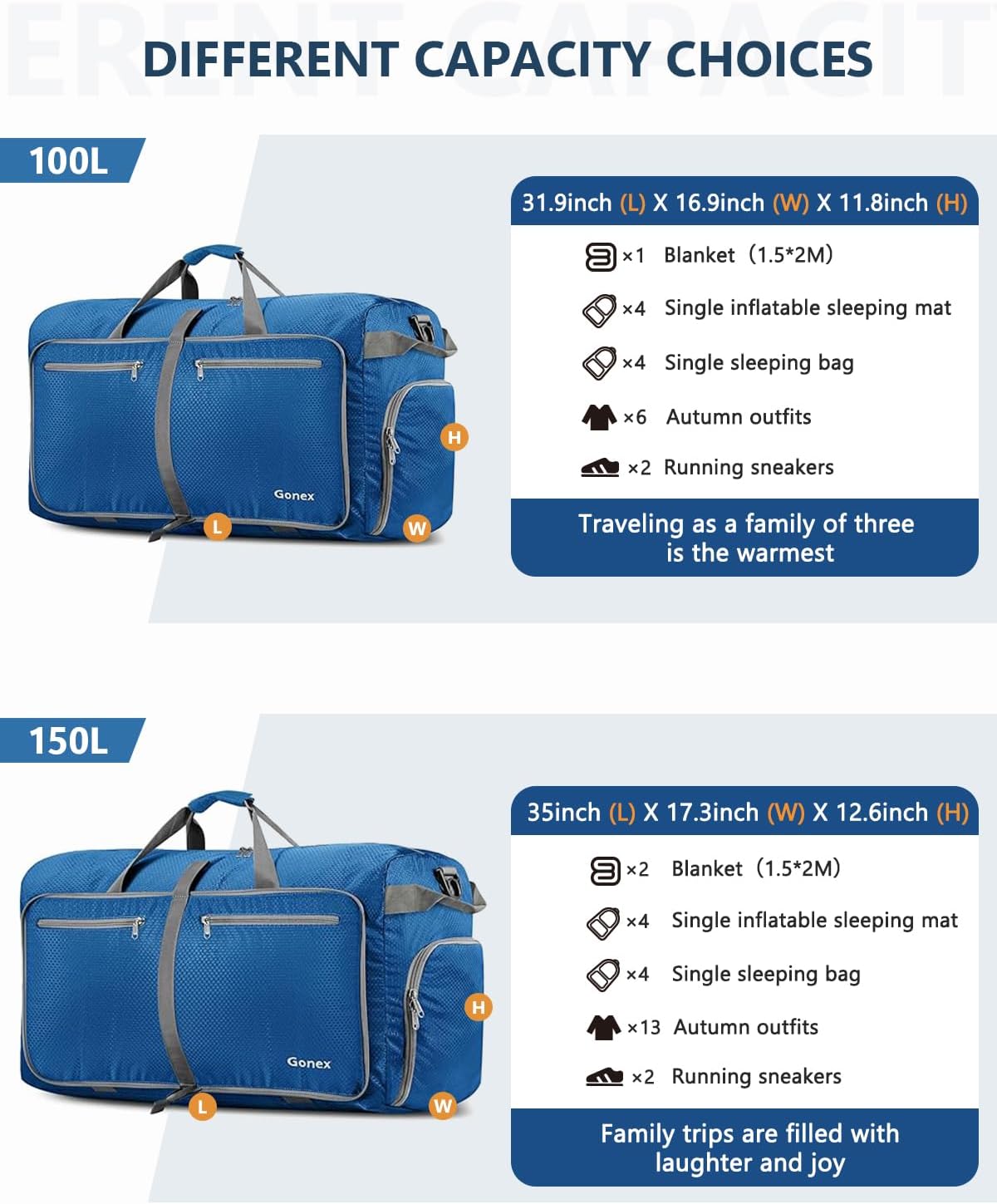Foldable Travel Duffle with Shoe Compartment | Carry on luggage encalife