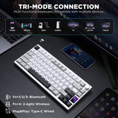 Gaming Mechanical Keyboard Wireless RGB LCD Hot encalife