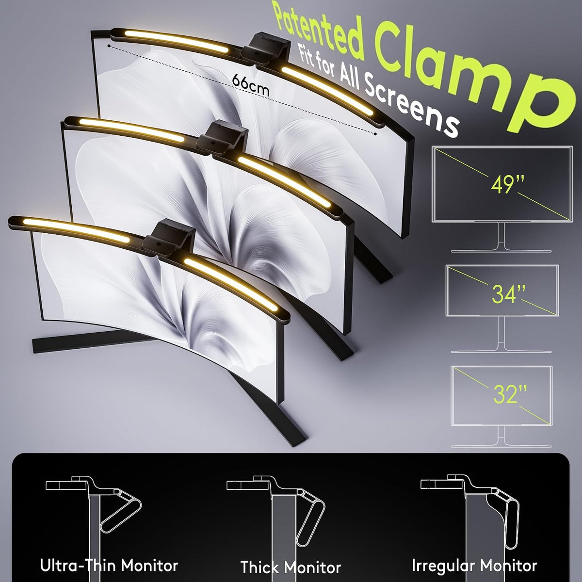 RGB Lighting Curved Monitor Light Bar encalife