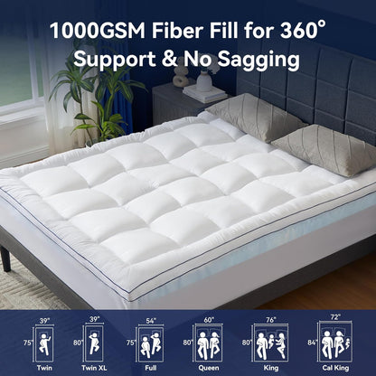 Encalife King Cooling Mattress Topper encalife