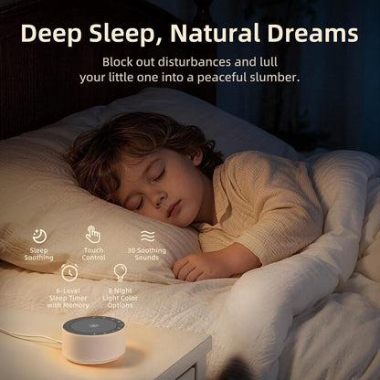 White Noise Machine Night Light for Sleeping encalife