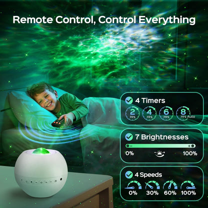 4-in-1 Galaxy Projector Starry Sky Night Light encalife