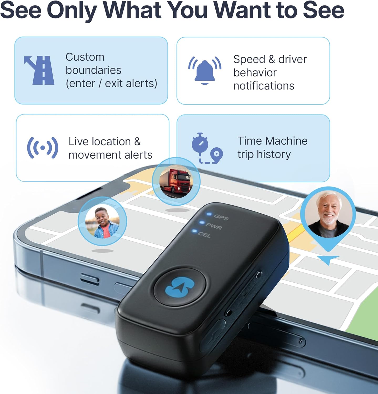 GPS Tracker Real-Time Vehicle Anti-Theft encalife