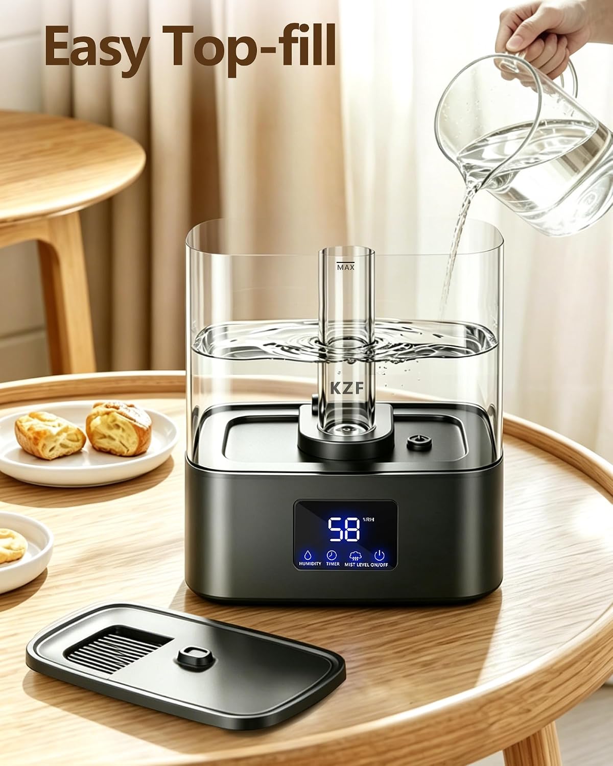 Top Fill Humidifier | 4L | Humidity Display encalife