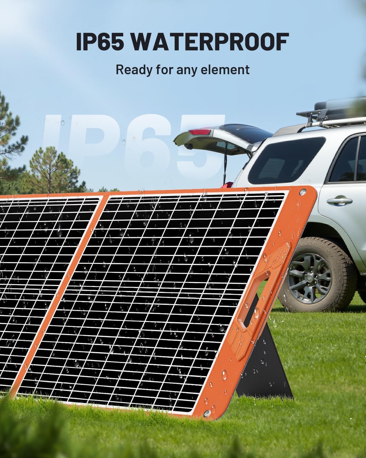 60W Foldable Solar Panel Charger I Camping & RV encalife